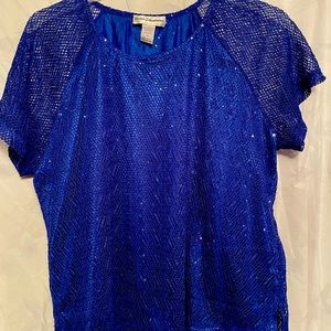 Cathy Daniels royal blue top